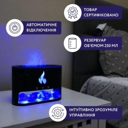 Увлажнитель воздуха Neor FLAME AROMA 25ML10 BK