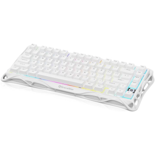 Клавиатура GravaStar Mercury K1 Lite Wireless/Bluetooth/USB UA White (GSK1LITE_WHT)
