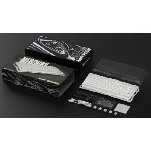 Клавиатура GravaStar Mercury K1 Lite Wireless/Bluetooth/USB UA White (GSK1LITE_WHT)