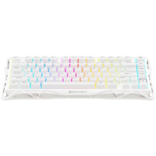 Клавиатура GravaStar Mercury K1 Lite Wireless/Bluetooth/USB UA White (GSK1LITE_WHT)