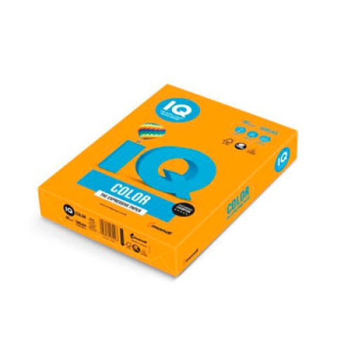 Бумага IQ Color A4 80г/м2 500с, Tangerine (MO15/A4/80/IQ)