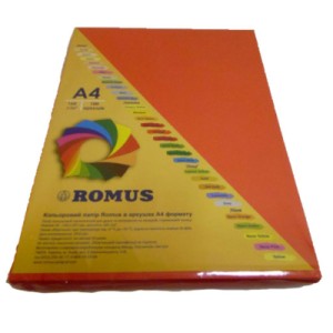 Бумага Romus A4 160 г/м2 100c, red coral (R50225)
