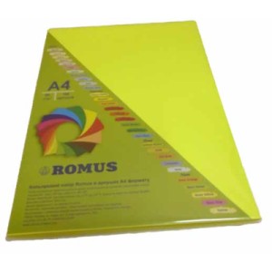 Бумага Romus A4 80 г/м2 100c, yellow neon (R50713)