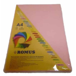 Бумага Romus A4 80 г/м2 100c, pink (R50614)