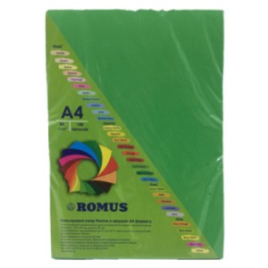 Бумага Romus А4 80 г/м2 100c, green dark (R51390)