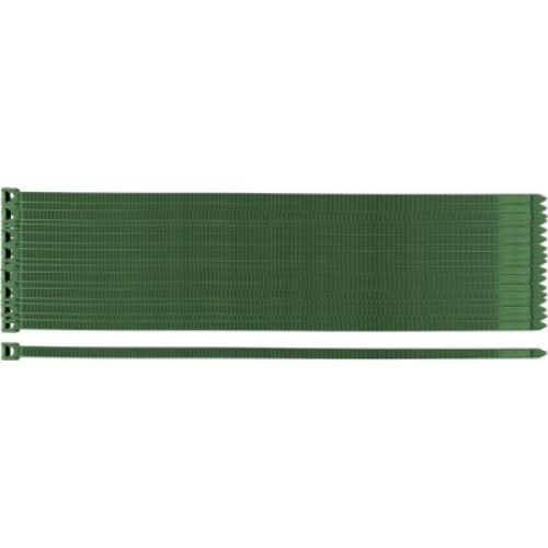 Стяжка Neo Tools 50шт, пластик, 7.6х380мм, зеленая (15-971)