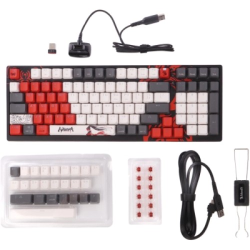 Клавиатура A4Tech Bloody WS98 Wireless/Bluetooth/USB Naraka (4711421001106)
