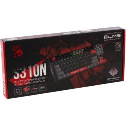 Клавиатура A4Tech Bloody S310N USB Energy Red (4711421000598)
