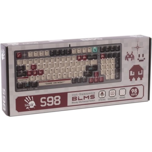Клавиатура A4Tech Bloody S98 USB Pixels Red (4711421001120)