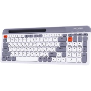 Клавиатура Maxxter KBW-02G-UA Wireless Grey (KBW-02G-UA)