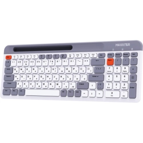 Клавиатура Maxxter KBW-02G-UA Wireless Grey (KBW-02G-UA)