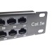 Патч-панель 19" 48хRJ-45 UTP 1U cat. 5e с организатором кабеля Eserver (WT-2264-CAT.5E)