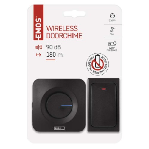 Дверной звонок EMOS беспроводной EMOS P5729B (P5729B)