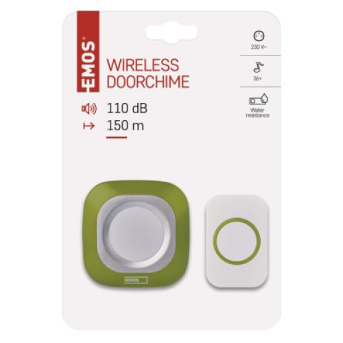 Дверной звонок EMOS беспроводной EMOS P5733G (P5733G)
