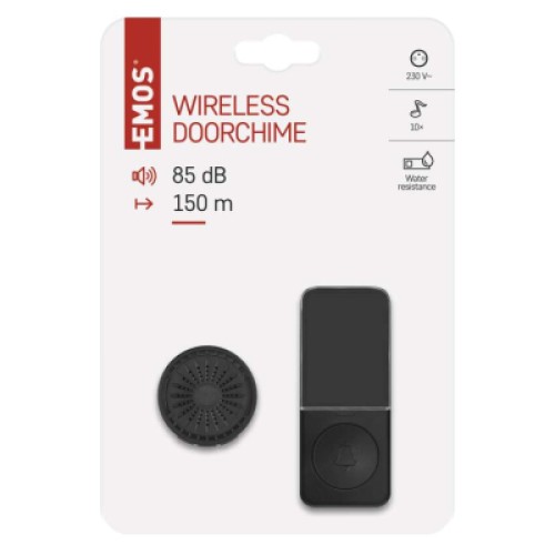 Дверной звонок EMOS беспроводной EMOS P5734B (P5734B)