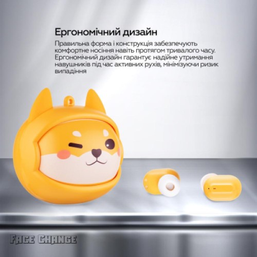 Наушники XoKo G05-face changing TWS Yellow (G05-YEL)