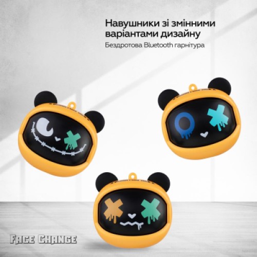 Наушники XoKo G05-face changing TWS Yellow-Black (G05-YEBK)