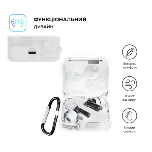 Чехол для наушников Armorstandart Hang Case для Nothing Ear (2) Transparent (ARM75401)