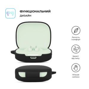 Чехол для наушников Armorstandart Hang Case для Xiaomi Redmi Buds 6 Black (ARM83390)