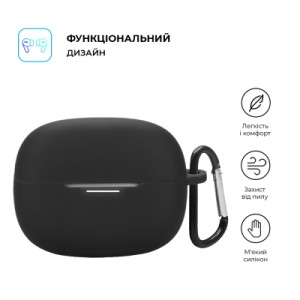Чехол для наушников Armorstandart Hang Case для Xiaomi Redmi Buds 6 Pro Black (ARM83394)