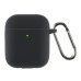 Чехол для наушников Armorstandart Ultrathin Silicone Case With Hook для Apple AirPods 2 Black (ARM59679)