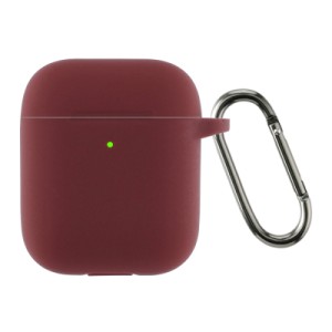 Чехол для наушников Armorstandart Ultrathin Silicone Case With Hook для Apple AirPods 2 Burgundy (ARM59680)