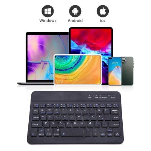 Клавиатура BeCover Bluetooth UA Black (713408)