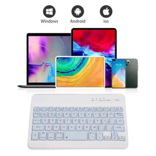 Клавиатура BeCover Bluetooth UA Light Blue (713410)