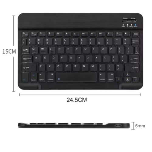 Клавиатура BeCover (245х150 мм) Bluetooth UA Black (713405)