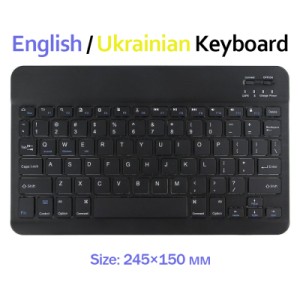 Клавіатура BeCover (245х150 мм) Bluetooth UA Black (713405)