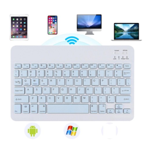 Клавиатура BeCover (245х150 мм) Bluetooth UA Light Blue (713407)