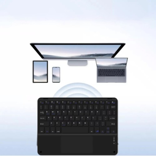 Клавиатура BeCover with TouchPad Bluetooth UA Black (713403)