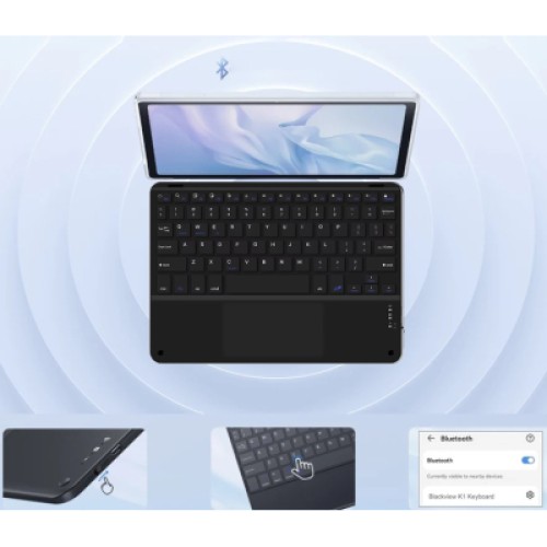 Клавиатура BeCover with TouchPad Bluetooth UA Black (713403)