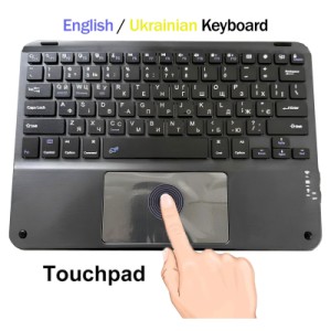 Клавіатура BeCover (265х185 мм) with TouchPad Bluetooth UA Black (713401)