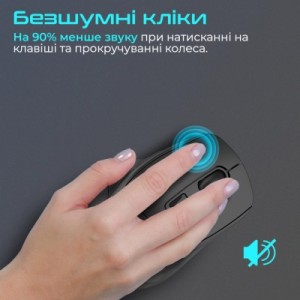 Мышка Promate Samit Wireless Black (samit.black)