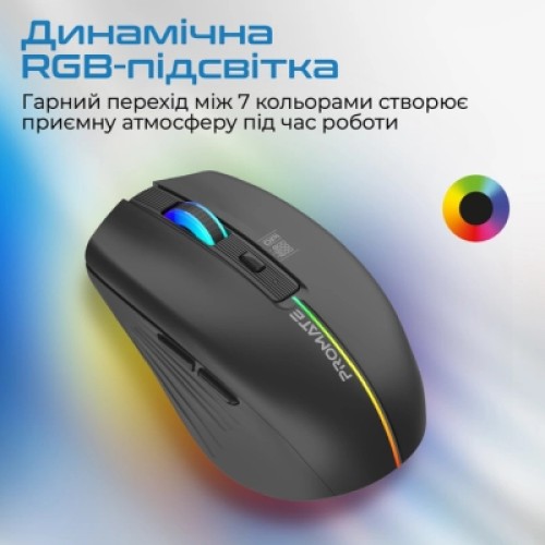 Мышка Promate Kitt Wireless Black (kitt.black)