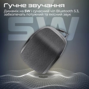 Акустическая система Promate Mood 5W Black (mood.black)