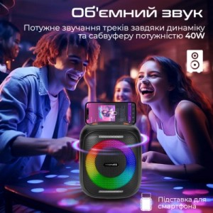 Акустическая система Promate Strike-40 40W Black (strike-40)