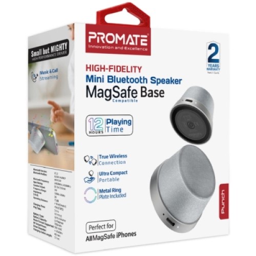 Акустическая система Promate Punch 3 Вт Silver (punch.silver)