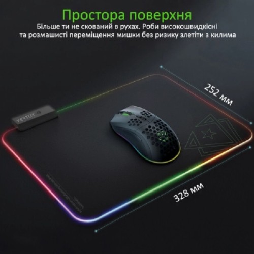 Коврик для мышки Vertux SwiftPad-L Black (swiftpad-l.black)