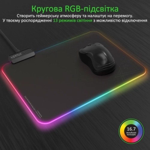 Коврик для мышки Vertux SwiftPad-L Black (swiftpad-l.black)