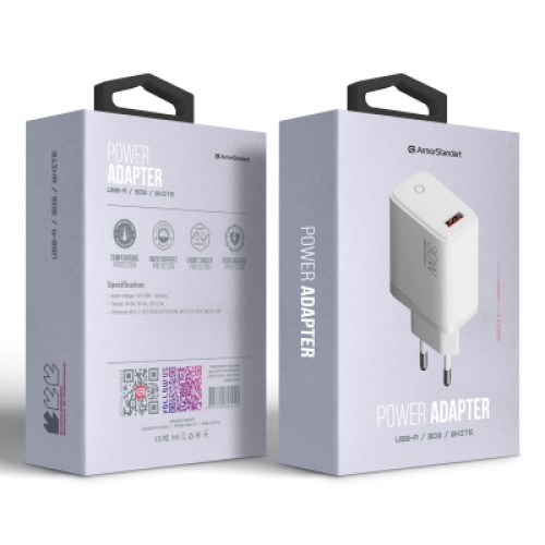 Зарядное устройство Armorstandart AR013 USB-A 30W white (ARM84424)