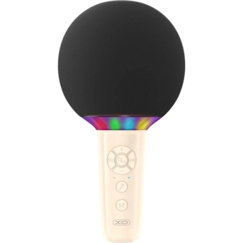 Микрофон XO BE50 Bluetooth, AUX, LED Beige (BE50.beige)