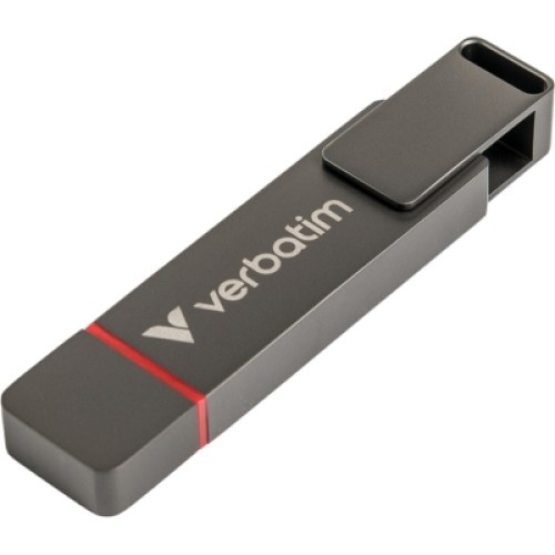 USB флеш накопитель Verbatim 128GB QuickStick USB 3.2/USB-C (32040)