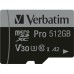 Карта памяти Verbatim 512GB microSDXC class 10 UHS-III PRO (47046)