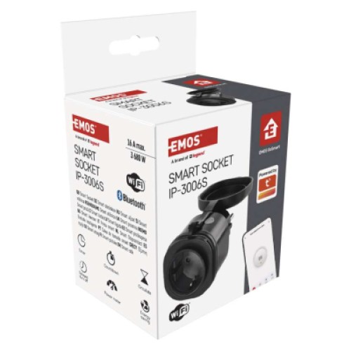 Умная розетка WIFI P5532 GoSmart, IP44 EMOS (P5532)