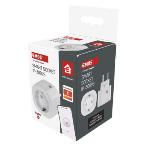 Умная розетка WIFI P5533 GoSmart, ZigBee 3.0, IP44 EMOS (P5533)