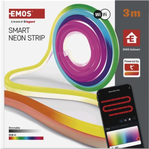 Светодиодная лента EMOS ZPW313I NEON white 3 m 24 Вт RGBIC WiFi (ZPW313I)