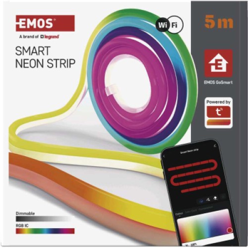 Светодиодная лента EMOS ZPW513I NEON white 5 m 33 Вт RGBIC WiFi (ZPW513I)