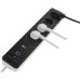 Сетевой удлинитель EMOS P1422SM 2m 4 роз. 1xUSB-A 1xUSB-C Wi-Fi 1,5мм2 (P1422SM)